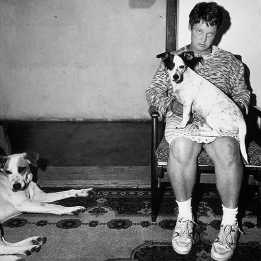 Woman and dogs, Orange Free State, 1994